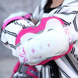 Max Protective Gear Set Skateboarding Wrist Knee Elbow Pads Guards  M Pink