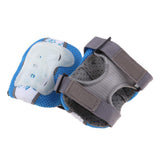 Max Protective Gear Set Skateboarding Wrist Knee Elbow Pads Guards  S Blue