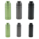 Maxbell Waterproof Aluminum Pill Storage Box Tablet Capsule Holder Bottle Green S
