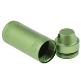 Maxbell Waterproof Aluminum Pill Storage Box Tablet Capsule Holder Bottle Green S
