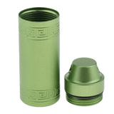 Maxbell Waterproof Aluminum Pill Storage Box Tablet Capsule Holder Bottle Green S