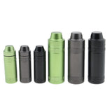 Maxbell Waterproof Aluminum Pill Storage Box Tablet Capsule Holder Bottle Green S