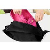 Maxbell Nylon Waterproof Outdoor Travel Portable Shoe Storage Bags  Black