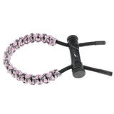 Maxbell Bow Archery Wrist Sling Paracord Cord Survival Hunting Shooting Wrist Strap Pink and Black