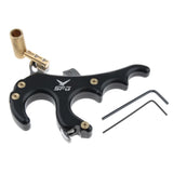 Maxbell Archery Release Aid Trigger 4 Finger Grip for Compound Bow Hunting Black