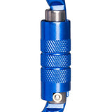 Maxbell 25KN Aluminum Rock Climbing Rescue Safety D Type Carabiner Blue Auto
