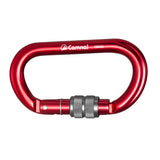 Maxbell 25KN Aluminum Rock Climbing Rescue Safety D Type Carabiner Red Screwgate
