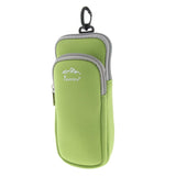 Maxbell Sports Mobile Phone Interphone Holder Storage Bag Climbing Running Green
