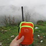 Maxbell Sports Mobile Phone Interphone Holder Storage Bag Climbing Running Orange