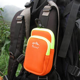 Maxbell Sports Mobile Phone Interphone Holder Storage Bag Climbing Running Orange