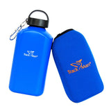 Maxbell 1000ml Sports Water Bottle Tea Kettle with Bag Camping Hiking Cycling Blue