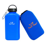 Maxbell 1000ml Sports Water Bottle Tea Kettle with Bag Camping Hiking Cycling Blue