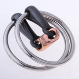 Maxbell Copper Link Eggbutt Snaffle Bit Ring Snaffle Bit for Horse 105mm