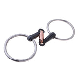 Maxbell Copper Link Eggbutt Snaffle Bit Ring Snaffle Bit for Horse 105mm