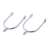 Max 1 Pair Zinc Alloy Horse Spurs Equestrian Horse Riding Spurs Women Silver