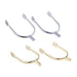 Max 1 Pair Zinc Alloy Horse Spurs Equestrian Horse Riding Spurs Women Silver