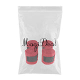 Maxbell 4pcs Soft Fleece Equestrian Leg Wraps Bandage for Horse Riding Racing Red