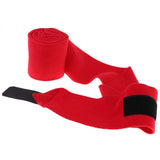 Maxbell 4pcs Soft Fleece Equestrian Leg Wraps Bandage for Horse Riding Racing Red