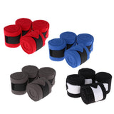 Maxbell 4pcs Soft Fleece Equestrian Leg Wraps Bandage for Horse Riding Racing Red