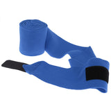 Maxbell 4pcs Soft Fleece Equestrian Leg Wraps Bandage for Horse Riding Racing Blue