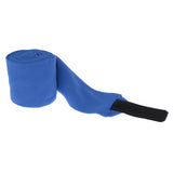 Maxbell 4pcs Soft Fleece Equestrian Leg Wraps Bandage for Horse Riding Racing Blue