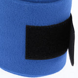 Maxbell 4pcs Soft Fleece Equestrian Leg Wraps Bandage for Horse Riding Racing Blue