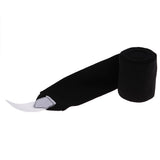 Maxbell 4pcs Soft Fleece Equestrian Leg Wraps Bandage for Horse Riding Racing Black