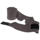 Maxbell 4pcs Soft Fleece Equestrian Leg Wraps Bandage for Horse Riding Racing Gray
