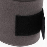 Maxbell 4pcs Soft Fleece Equestrian Leg Wraps Bandage for Horse Riding Racing Gray