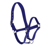 Maxbell Adjustable Nylon Webbing Equestrian Western Horse Halter Horse Riding Wear Blue S