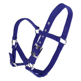 Maxbell Adjustable Nylon Webbing Equestrian Western Horse Halter Horse Riding Wear Blue M