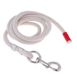 Maxbell 14mm Equestrian Horse Riding Lead Ropes Halters Cotton Weave Rein White 2.5m