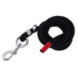 Maxbell 14mm Equestrian Horse Riding Lead Ropes Halters Cotton Weave Rein Black 2.5m