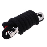 Maxbell 14mm Equestrian Horse Riding Lead Ropes Halters Cotton Weave Rein Black 2.5m