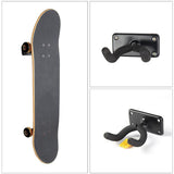 Maxbell 1Set Skateboard Hanger Wall Mount Hook Stand Storage Clip Display Rack