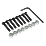 Maxbell 1 Set Skateboard Longboard Hardware with with L wrench Black and Silver