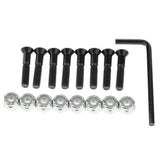 Maxbell 1 Set Skateboard Longboard Hardware with with L wrench Black and Silver