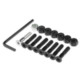 Maxbell 1 Set Skateboard Longboard Hardware with with L wrench 7 Black and 1 Silver