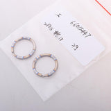 Maxbell 2 Pieces Titanium Key Ring Pocket Tool Mini Split Keychain Circle Clip 18mm