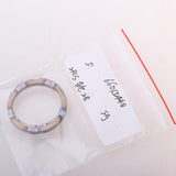 Maxbell 2 Pieces Titanium Key Ring Pocket Tool Mini Split Keychain Circle Clip 28mm