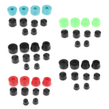 Maxbell 10pcs Skateboard Longboard Truck Bushings Pivot Cups Set Black 85A