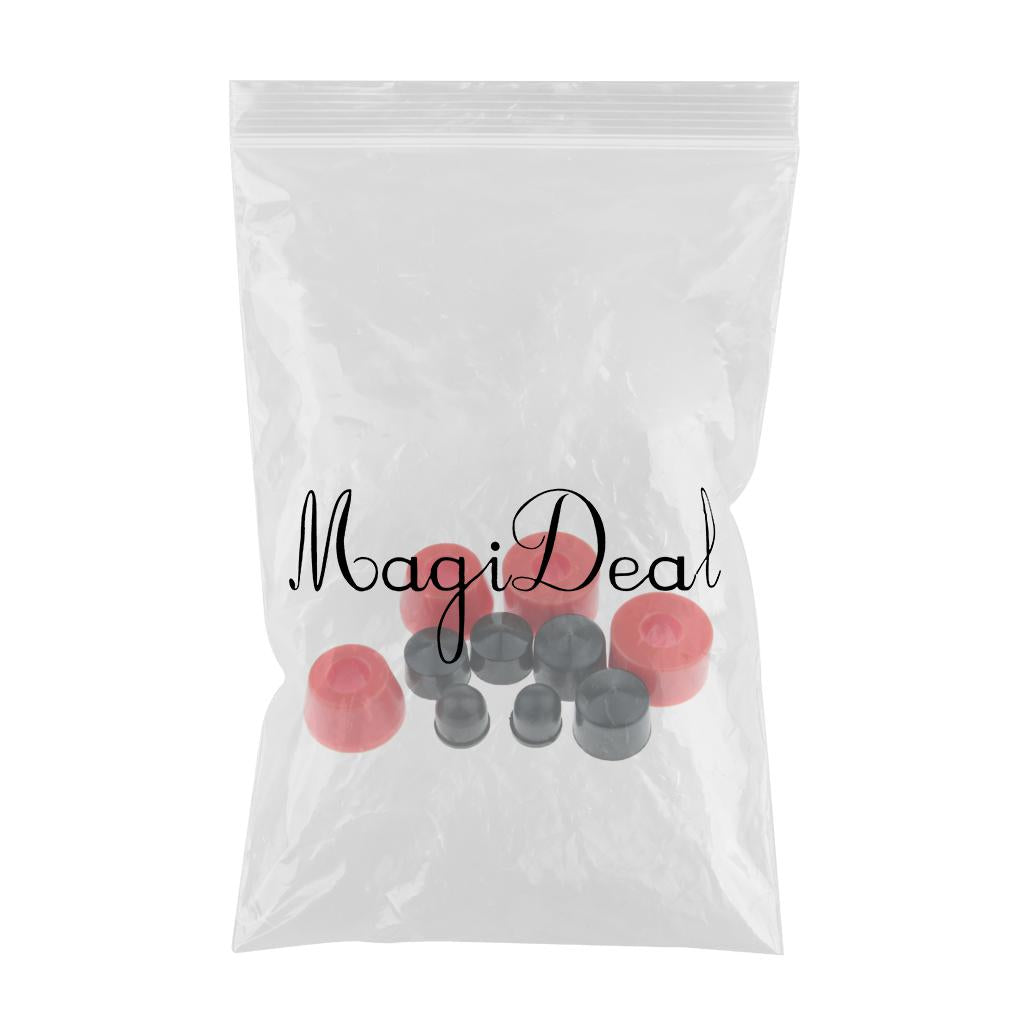 Maxbell 10pcs Skateboard Longboard Truck Bushings Pivot Cups Set Red 85AA