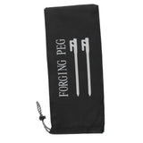 Maxbell Camping Tent Pegs Nails Storage Bag Hammer Pouch Drawstring Stuff Sack Black 30cm