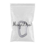 Maxbell 24KN Rock Climbing D-Shaped Non Locking Carabiner Hook Ring Bent Gate