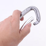 Maxbell 24KN Rock Climbing D-Shaped Non Locking Carabiner Hook Ring Bent Gate