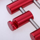 Maxbell Aluminum Rock Climbing Rack Descender Rappelling Descending Gear 4 Bar Red