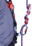 Maxbell Aluminum Rock Climbing Rack Descender Rappelling Descending Gear 4 Bar Red