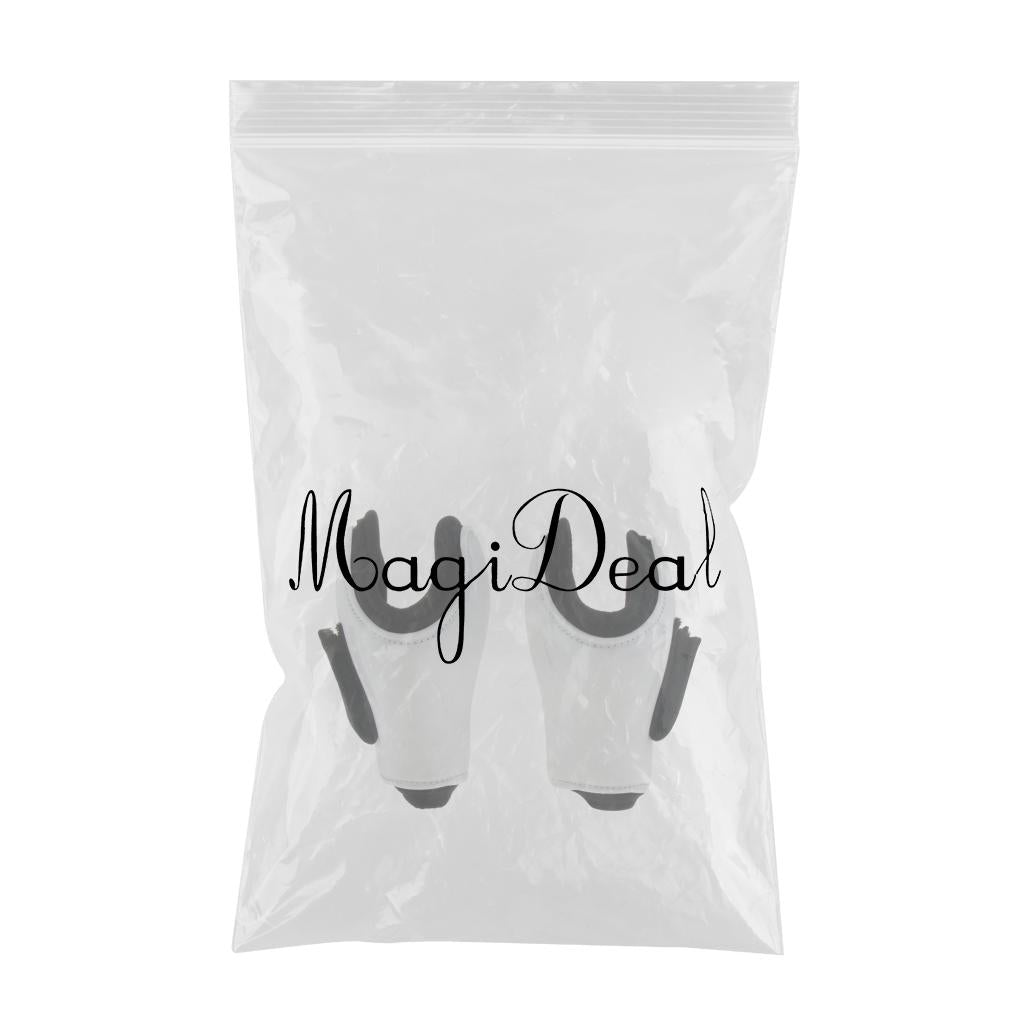 Maxbell 1 Pairs Horse Leg Boots Hind Leg Fetlock Boots Protection Equestrian  White