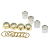 Maxbell Skateboard Longboard Truck Speed Kit Axle Speed Washers Nuts Spacers Golden