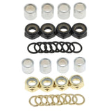 Maxbell Skateboard Longboard Truck Speed Kit Axle Speed Washers Nuts Spacers Golden